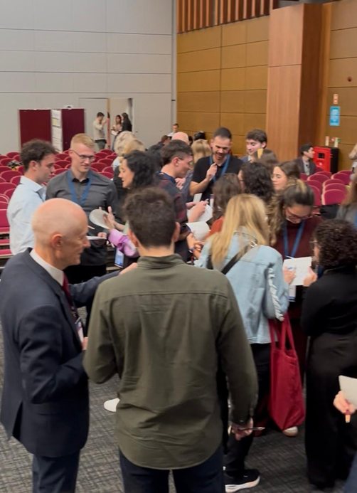 Academic bingo at the Meet the Professors session in Galway