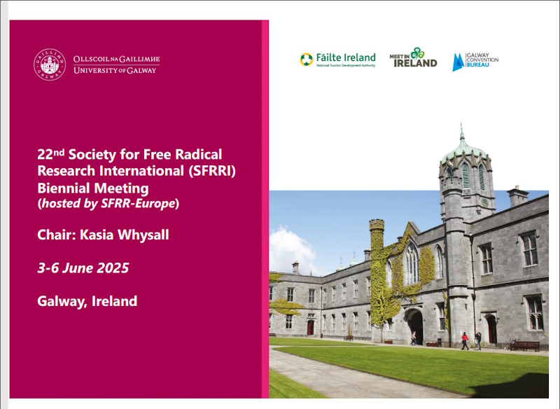 22nd Society for Free Radical Research International Biennial Meeting (hosted by SFRR Europe)