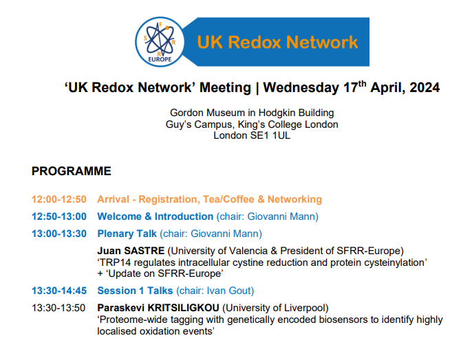 UK Redox Network Meeting