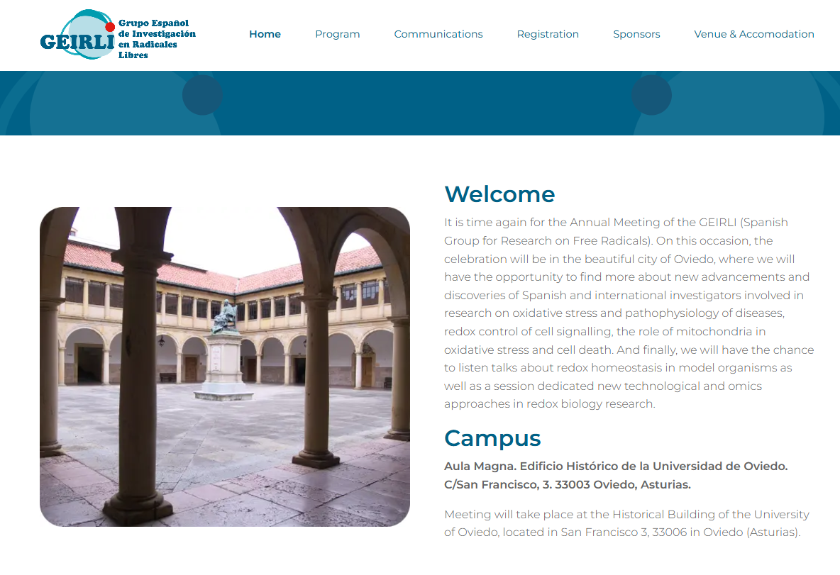 GEIRLI — XIV Meeting of the Spanish Research Group on Free Radicals