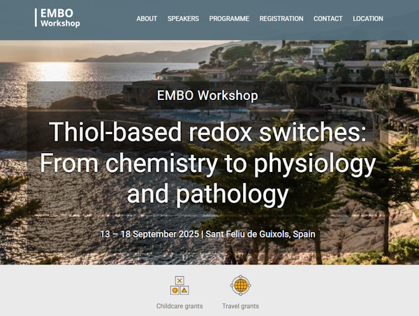 EMBO Workshop: Thiol based redox switches: From chemistry to physiology and pathology