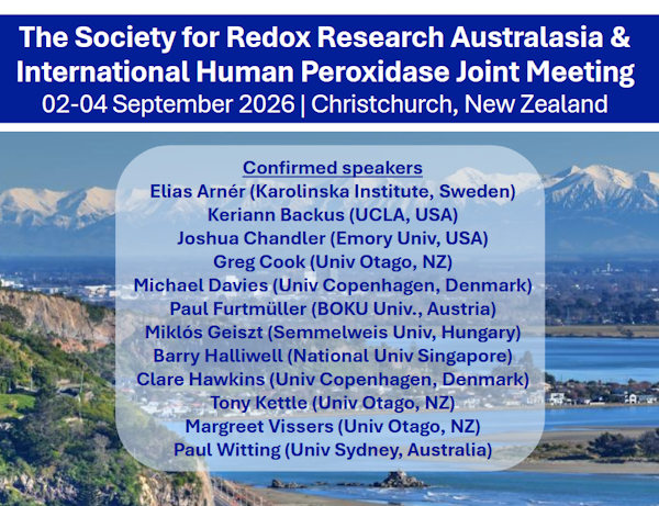 SFRR Australasia & International Human Peroxidase Joint Meeting 2026