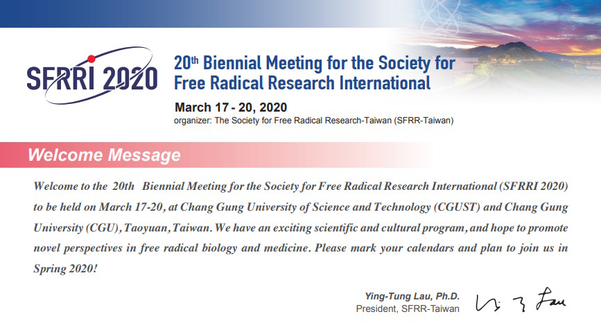 SFRR International Meeting Taiwan 2020
